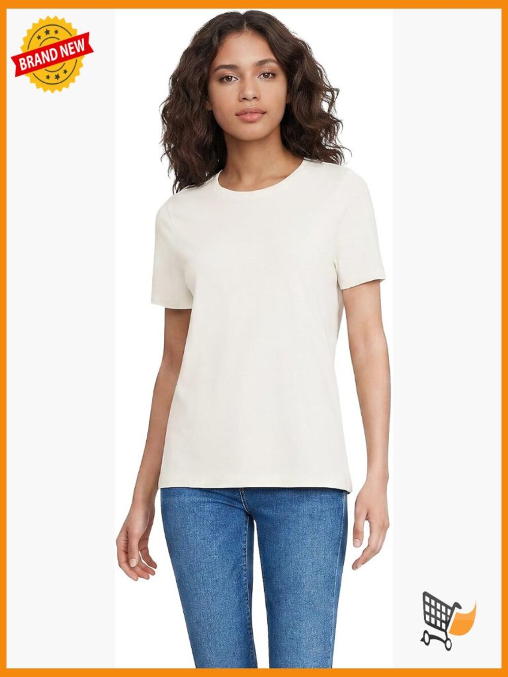 Supima Cotton Crew Neck T-Shirt - Soft Relaxed Fit Tee